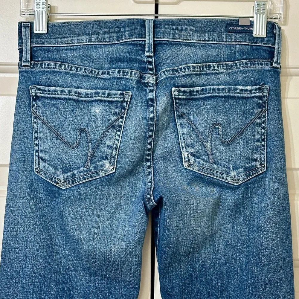Citizens Of Humanity Distressed Skinny Jeans Size 27 Stretch Fit - Picture 6 of 10
